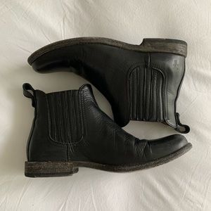 Frye Black Leather Chelsea Boots